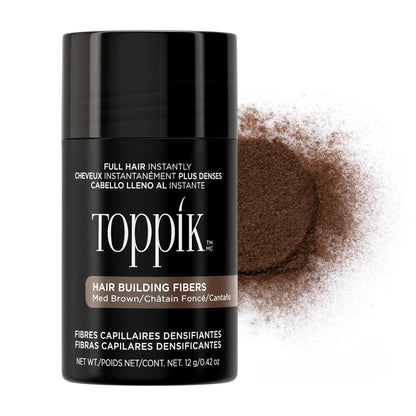 Toppik Fibras de Construcción de Cabello - Medium Brown - 12 g (Paquete de 1)
