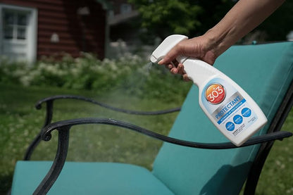 303 Productos (30308CSR) Spray protector UV para vinilo, plástico, goma, fibra de vidrio, cuero y más - Repelente de polvo y suciedad - No tóxico, acabado mate, 16 onzas líquidas oz., Blanco