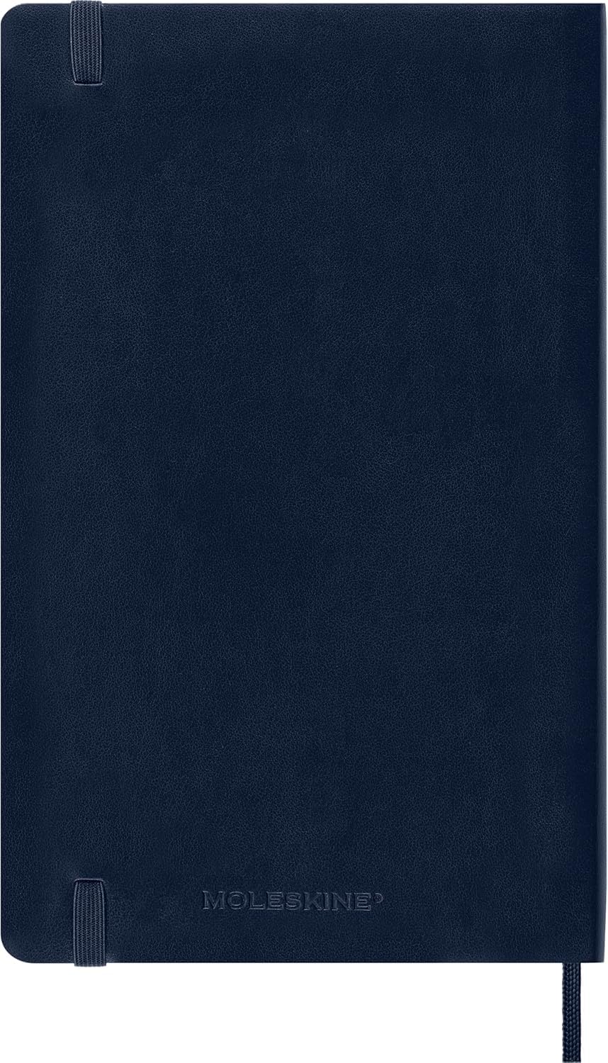 Moleskine Classic - Cuaderno de tapa blanda, diseño de lunares, punteado, Sapphire Blue