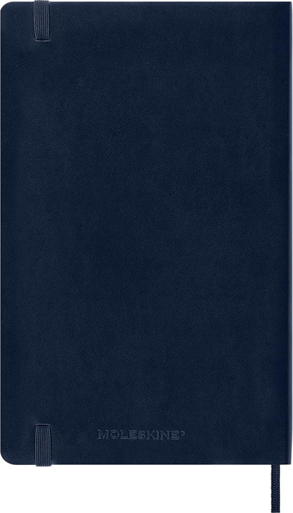 Moleskine Classic - Cuaderno de tapa blanda, diseño de lunares, punteado, Sapphire Blue
