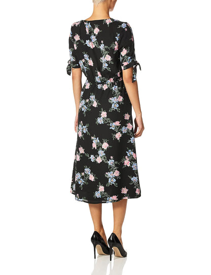 Jack Vestido Midi Estampado Floral Vestido para Mujer