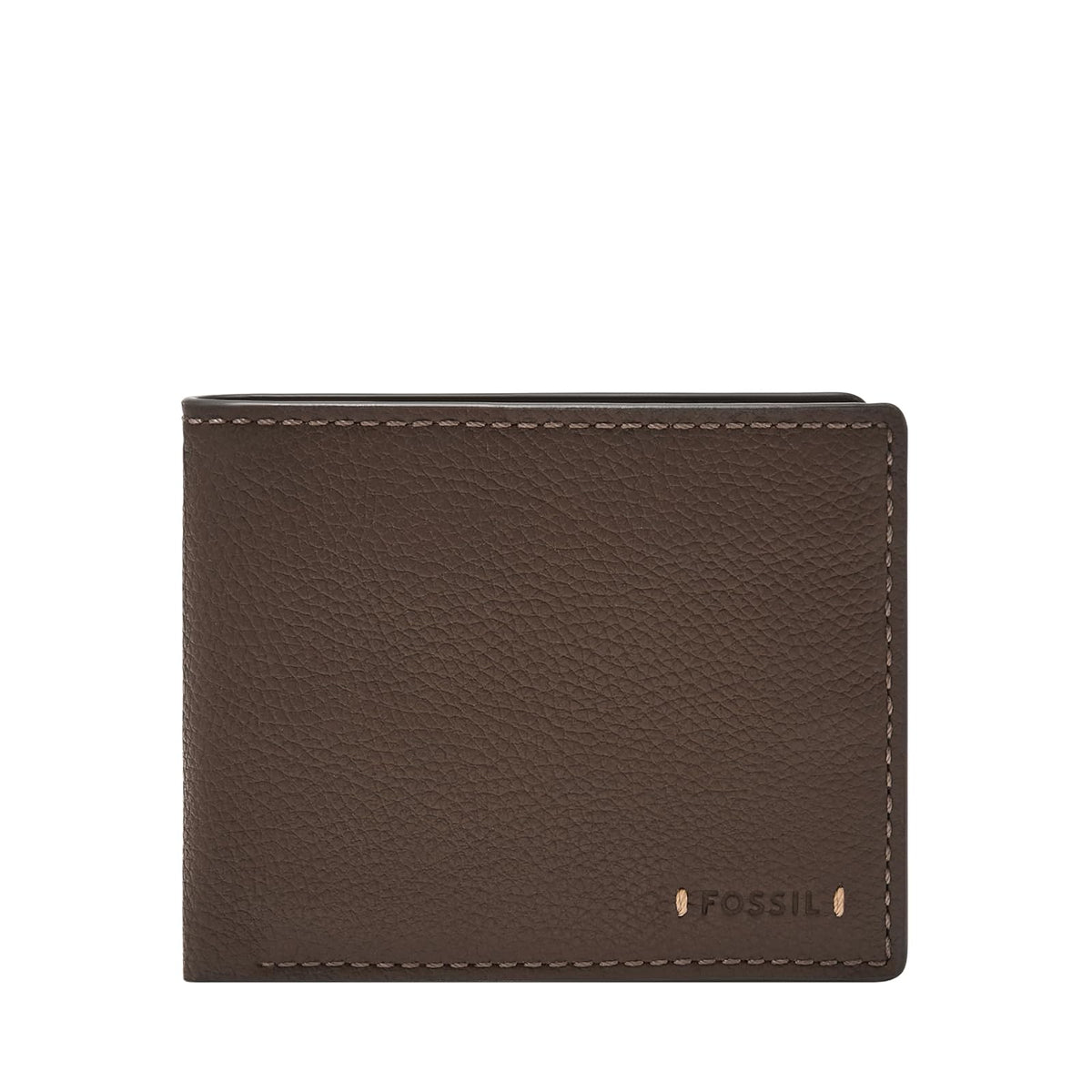 Cartera plegable Fossil Carson de piel en color marrón para hombre