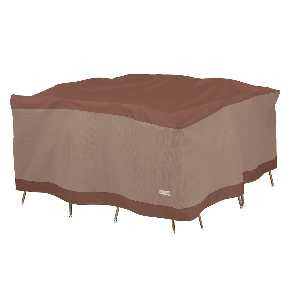 Duck Covers Ultimate - Mesa Cuadrada Impermeable de 74 Pulgadas con Funda para sillas, Cubierta de Mesa para Exteriores