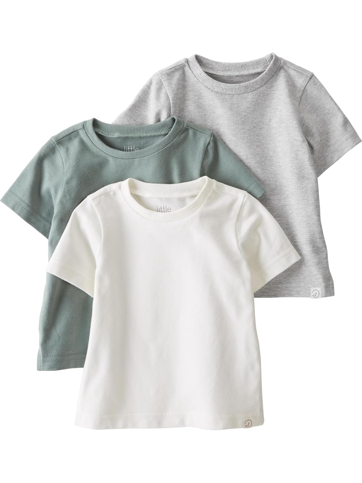 little planet by carter's Baby - Paquete de 3 Camisetas Fabricadas con algodón orgánico