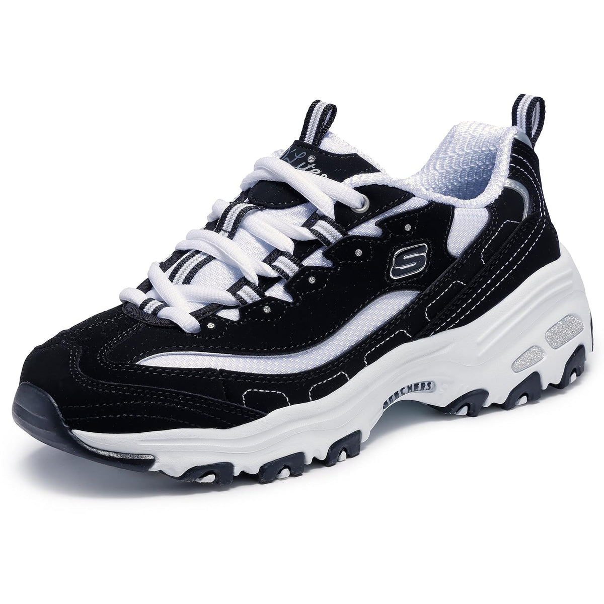Skechers Energy Downforce Tenis para Hombre - 25.5 cm - Negro - Blanco