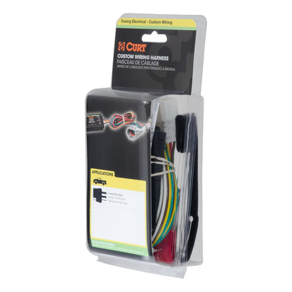 CURT Arnés de Cableado Personalizado para Remolque de 4 Pines 56217 para Toyota Highlander y Lexus RX350