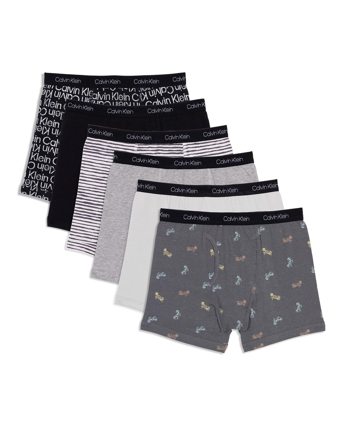 Calvin Klein 6 Pack Boxer Breif Ropa Interior de Hombres Niños