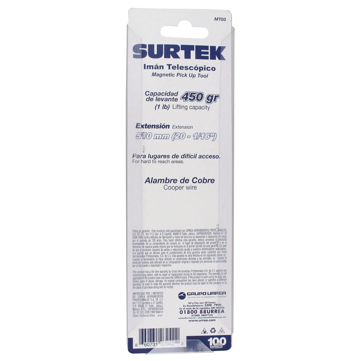 Surtek MT03 Levantador magnético flexible, 0.45 kg