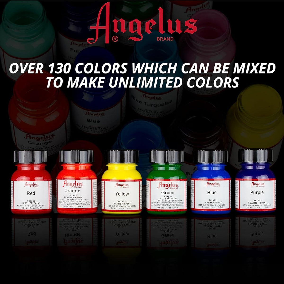 Angelus Pintura Acrílica Flat Blanca para Cuero 29.5 ml