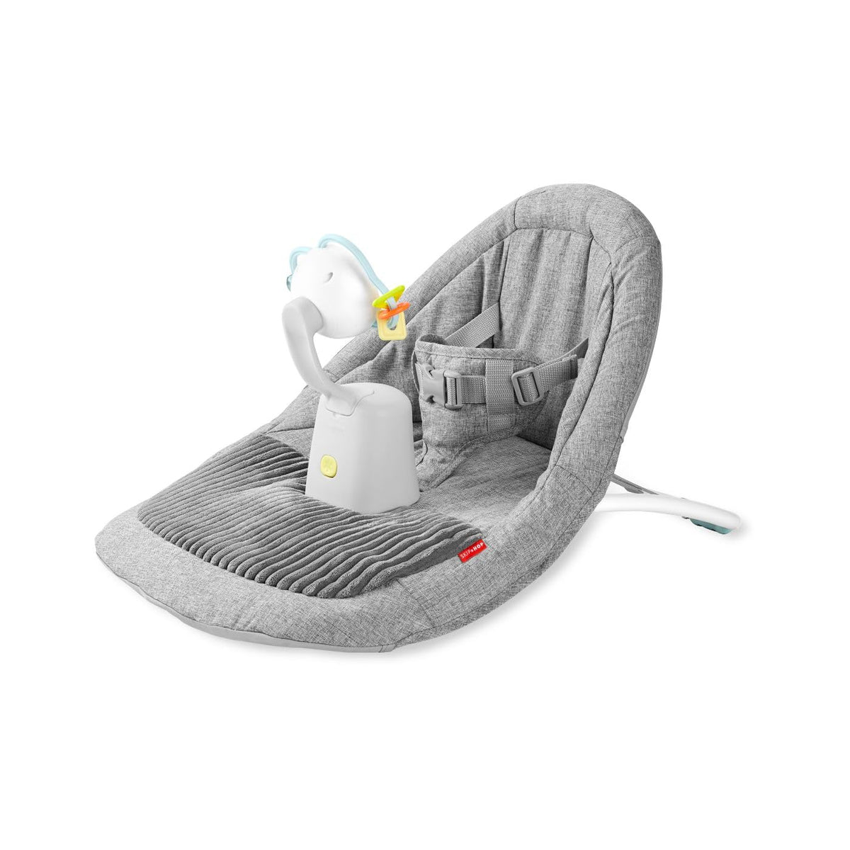 Skip Hop - Asiento ergonómico para bebé para sentarse en posición vertical, ligero y fácil de viajar, forro plateado gris nube edad 0+