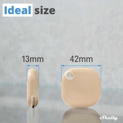 Shelly Blu Button Tough1 Moca - Botón inteligente controlado por Bluetooth, Atenuación, encendido y apagado de dispositivos y activación de escenas Domótica, Grado de IP54, Aplicación iOS Android