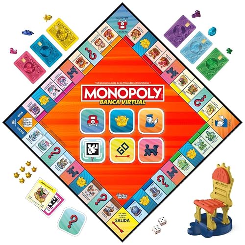 Hasbro Gaming Monopoly Banca Virtual Juego de Mesa a Partir de 8 Años