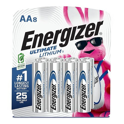 Energizer Ultimate Lithium AA Batteries, 8 Count (L91SBP-8)