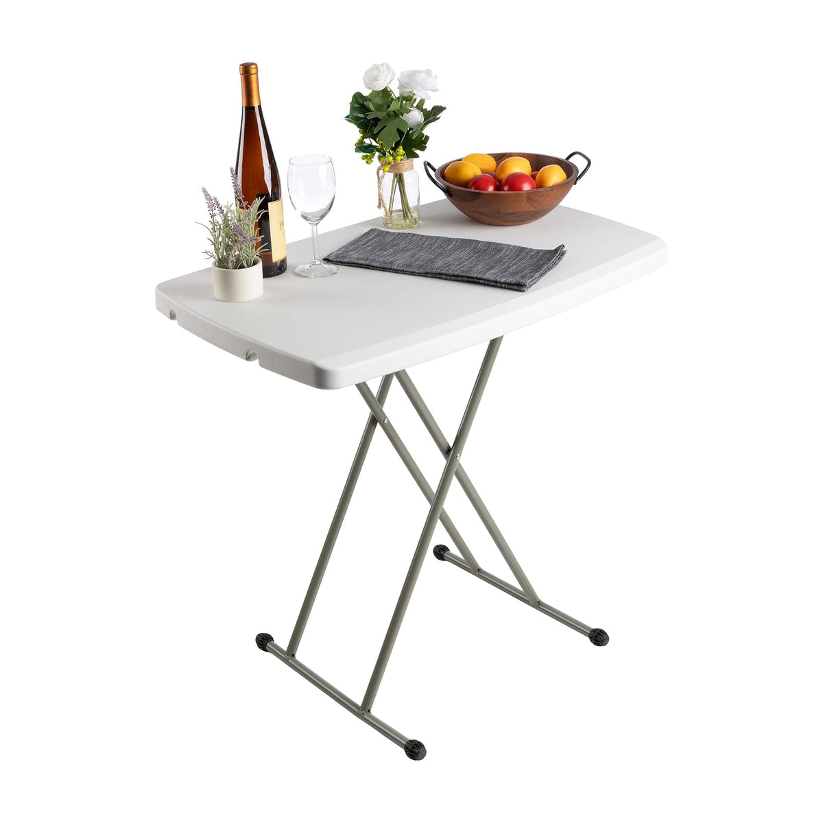 Folding Table, Foldable Table and TV Tray by Everyday Home, 30 x 20 x 28 (Great for Laptops)
