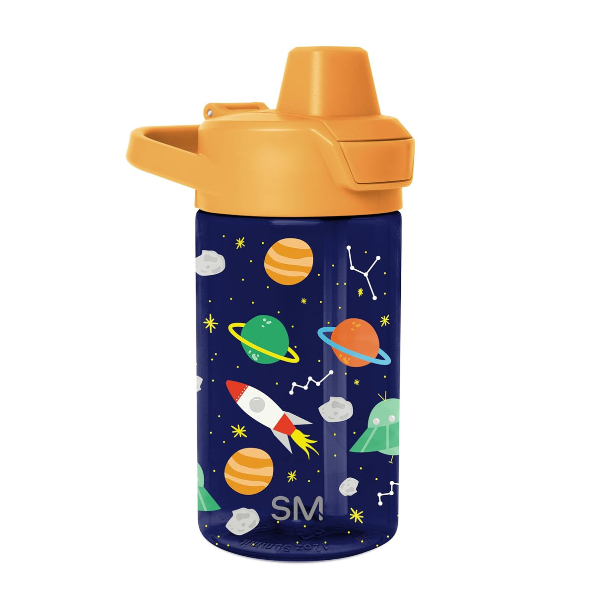 Simple Modern Botella de Agua para Niños con Popote 355 ml - Tapa cubierta | 12 onzas - Outer Space