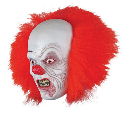 Máscara Original de Classic It Pennywise por Warner Brothers, Máscaras de Eso el Payaso Bailarín Ideales para Halloween, Colección y Fiestas de Disfraces