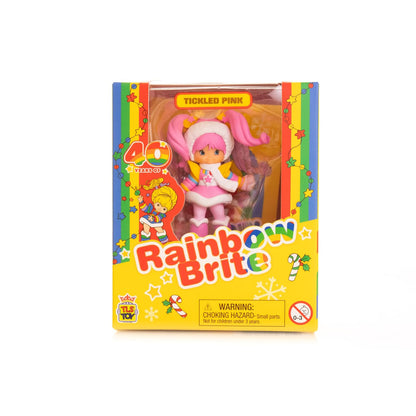Rainbow Brite Tickled Pink Figura Cheebee | Rosa, 2.5 pulgadas, coleccionable, serie limitada invierno
