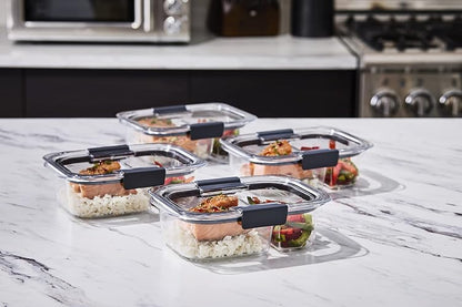 Rubbermaid - Contenedores de almacenamiento de alimentos, 2 compartimentos, 2,85 tazas, 5 unidades