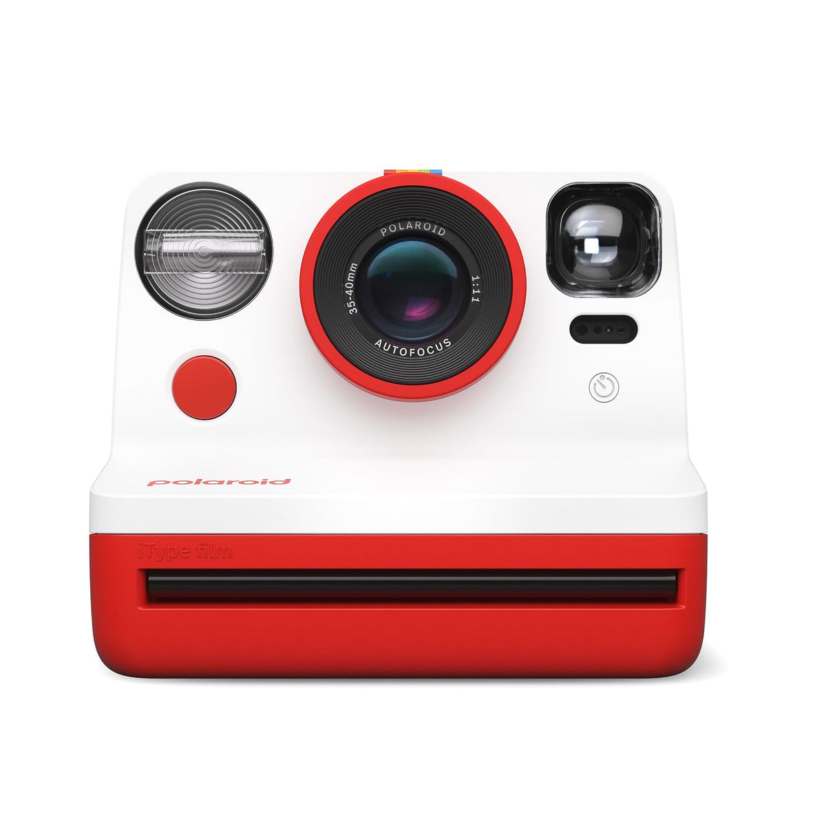 Polaroid Now 9074 - Cámara instantánea de película Tipo I, Color Rojo