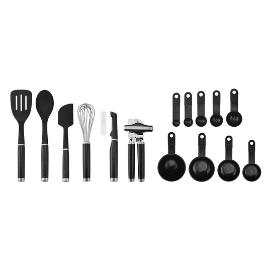 KitchenAid KE447BXOBA - Juego de herramientas y accesorios (15 piezas), color negro