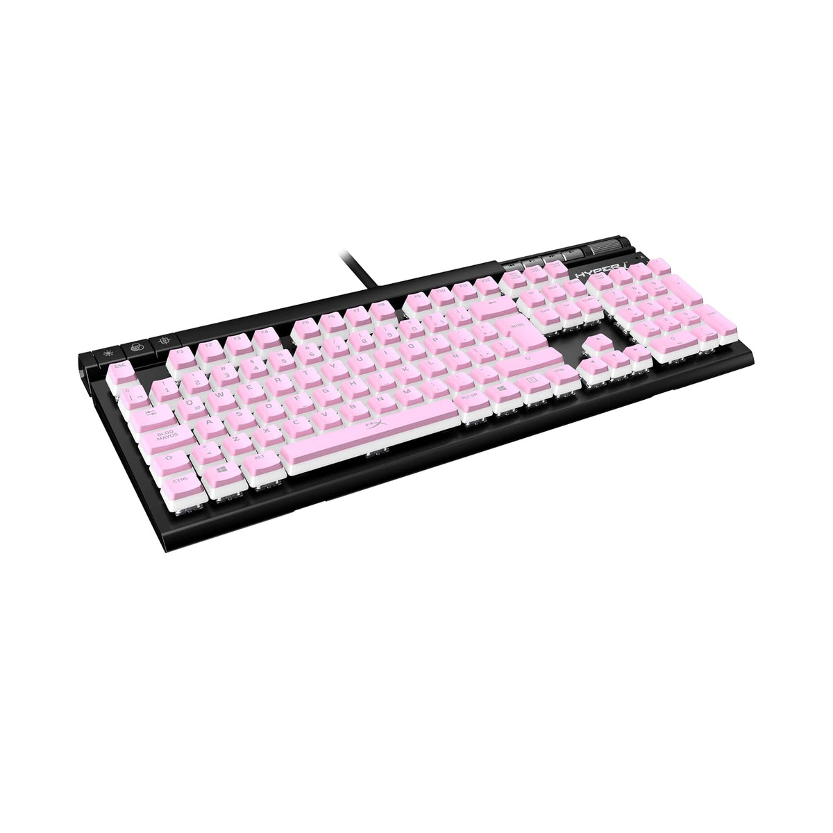 HyperX Pudding Keycaps Teclas ABS de Color Rosa Set Completo - LA
