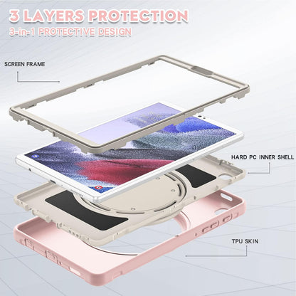 ORIbox Defender - Funda para Samsung Galaxy Tab A7 Lite [8.7 Pulgadas] 2021, protección contra caídas de Cuerpo Completo, Parachoques 3 en 1 a Prueba de Golpes con Soporte de Anillo de 360°