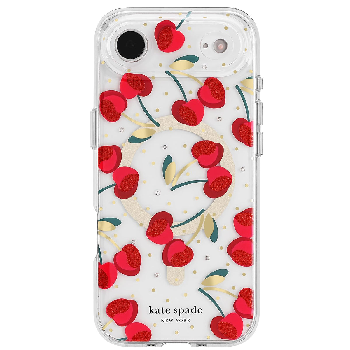 Kate Spade New York Funda para iPhone Air con Protección MagSafe - cereza (Cherry Dot)