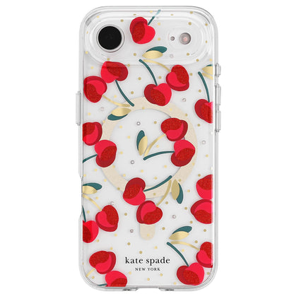 Kate Spade New York Funda para iPhone Air con Protección MagSafe - cereza (Cherry Dot)