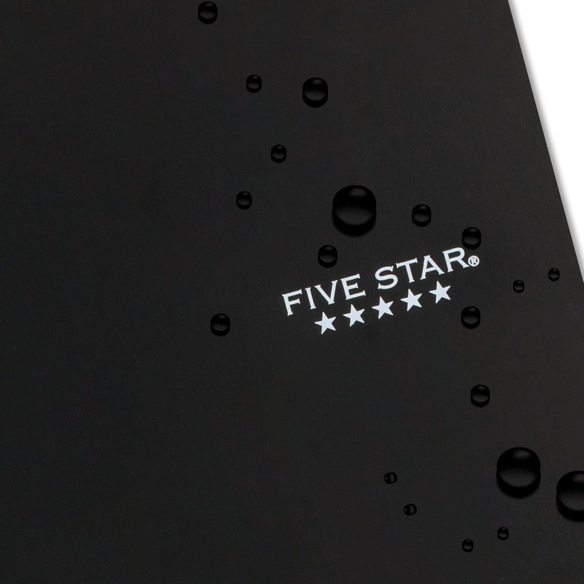 Five Star Cuaderno en espiral, 5 temas, papel de rayas anchas, 200 hojas, 10-1/2" x 8", negro (72045)