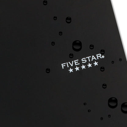 Five Star Cuaderno en espiral, 5 temas, papel de rayas anchas, 200 hojas, 10-1/2" x 8", negro (72045)