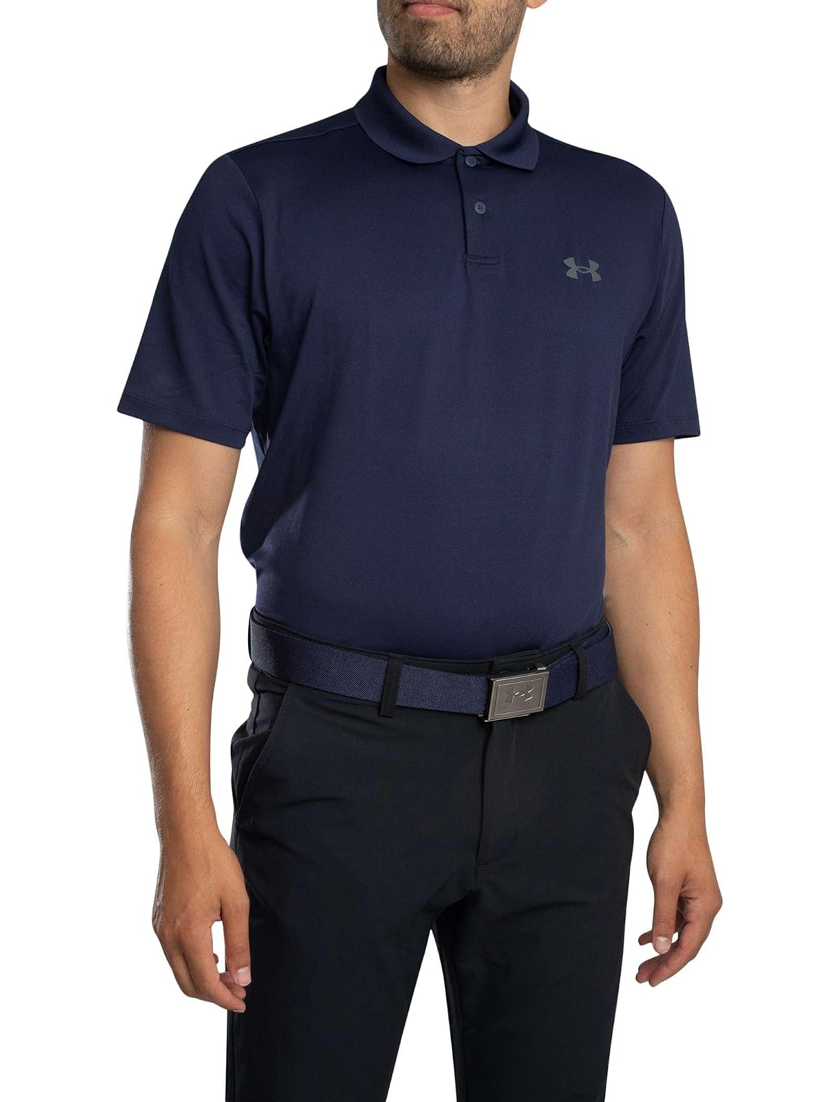 Under Armour Matchplay Polo para Hombre, (410) Midnight Navy/Pitch Gray, Small