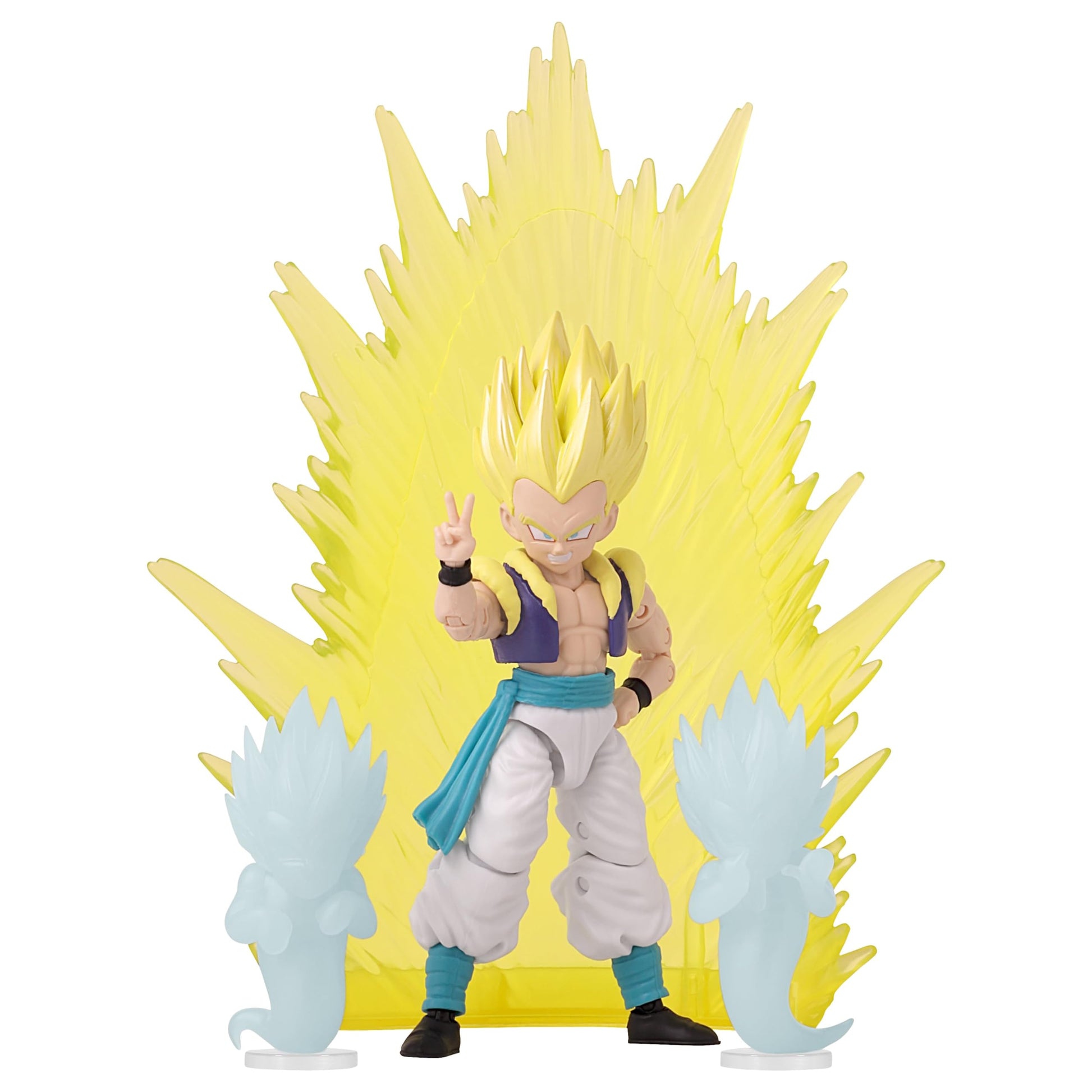 Dragon Ball Super Gotenks Súper Saiyajin Dragon Stars Power Up Pack Figura Articulada de acción de 6.5" (14.5 cm) con Accesorios de Efectos de Poder Muñeco Coleccionable para Niños