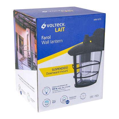 Volteck Lait ARB-107S, Arbotante tipo farol moderno suspendido lámpara no incluida