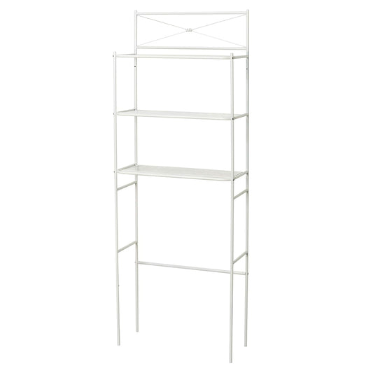 ZPC Zenith Products Corporation - Zenna Home E2523WW Protector de espacio para baño de estilo cruzado, color blanco