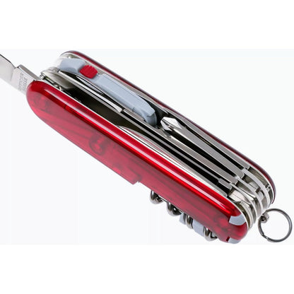 Victorinox Navaja Huntsman Lite, Roja Transparente, 21 Usos