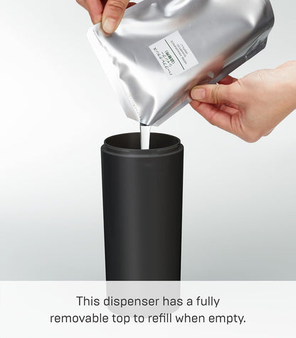 YAMAZAKI 2929 Tower - Dispensador de Bomba de Resina ABS, diseño Minimalista, Color Negro