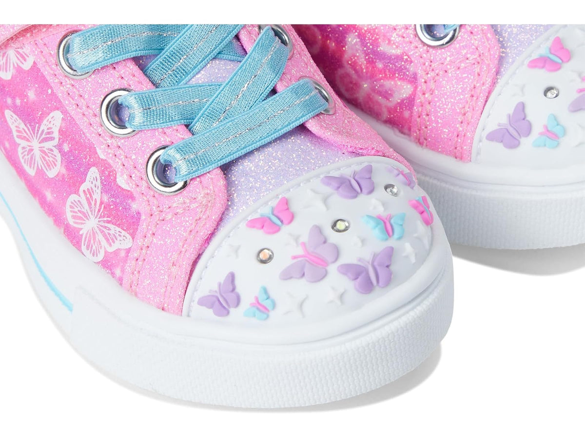 Skechers Twinkle Sparks - Zapatillas de Deporte con Efecto Degradado | Casual, iluminado, adornado con lentejuelas, cierre adaptativo, plantilla acolchada