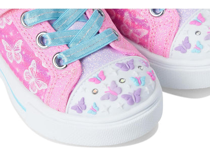Skechers Twinkle Sparks - Zapatillas de Deporte con Efecto Degradado | Casual, iluminado, adornado con lentejuelas, cierre adaptativo, plantilla acolchada