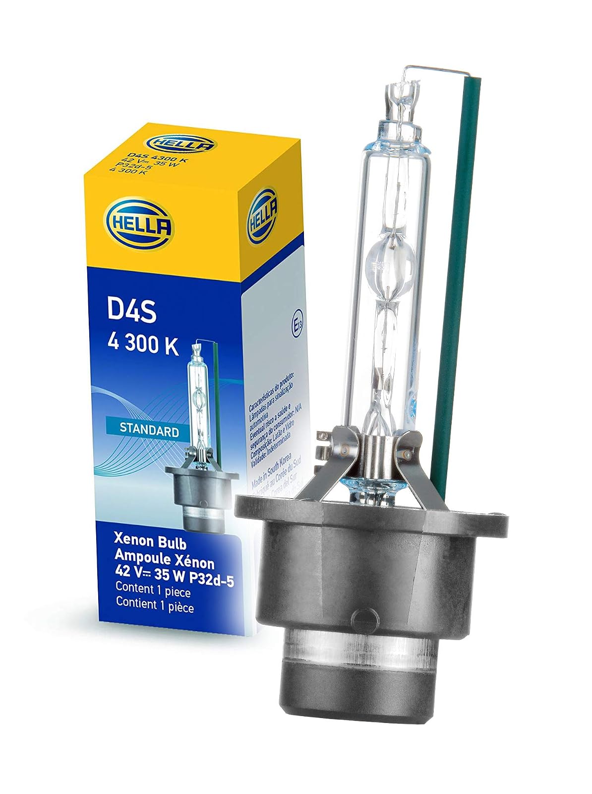 Hella D4S4300K Foco Xenón Standard en Caja con Instructivo Gráfico
