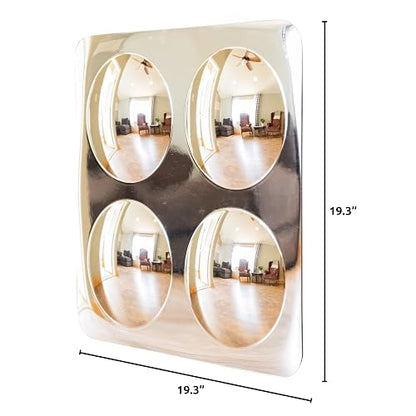 SPARK & WOW Espejo sensorial de Pared para niños pequeños, tamaño Grande, 4 Burbujas