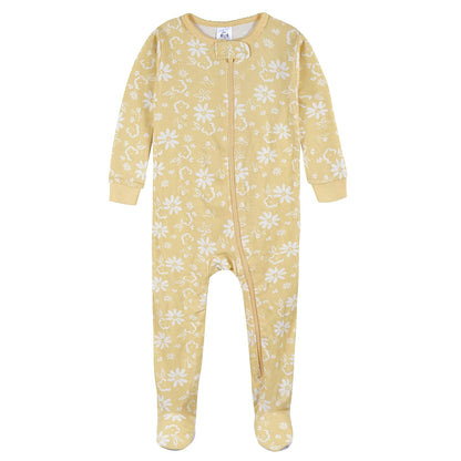 Gerber Paquete de 2 Pijamas con pies Mamelucos para bebés y niños pequeños para bebés niñas