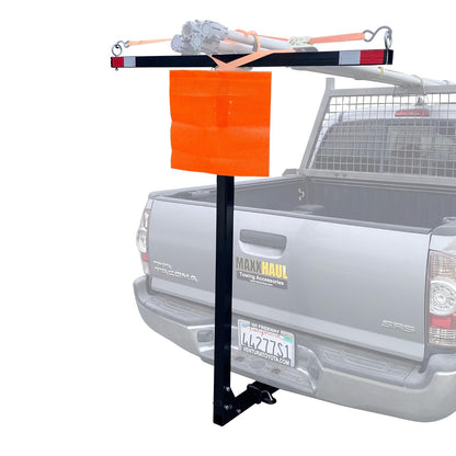 MaxxHaul 70229 - Extensor de Cama para camioneta, Capacidad de 350 Libras para Escalera, Estante, Canoa, Kayak, Tubos Largos y Madera, Negro, 53 x 17 x 2.5 Pulgadas