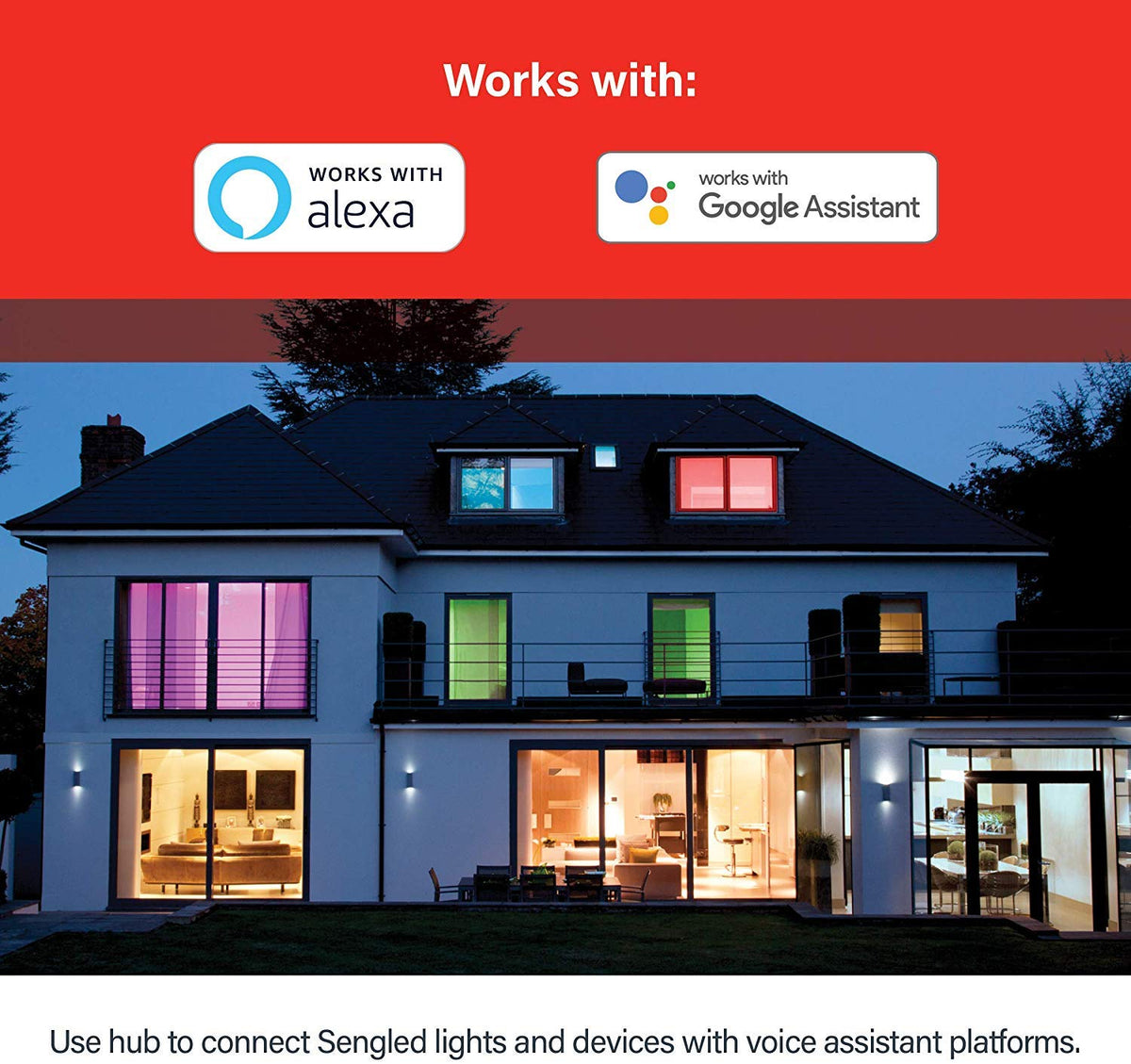 Sengled Smart Hub, For Use with Sengled Smart Products, Compatible with Alexa and Google Assistant