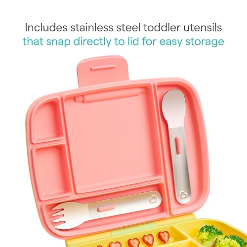 Munchkin Bento Box - Lunchera infantil, color amarillo