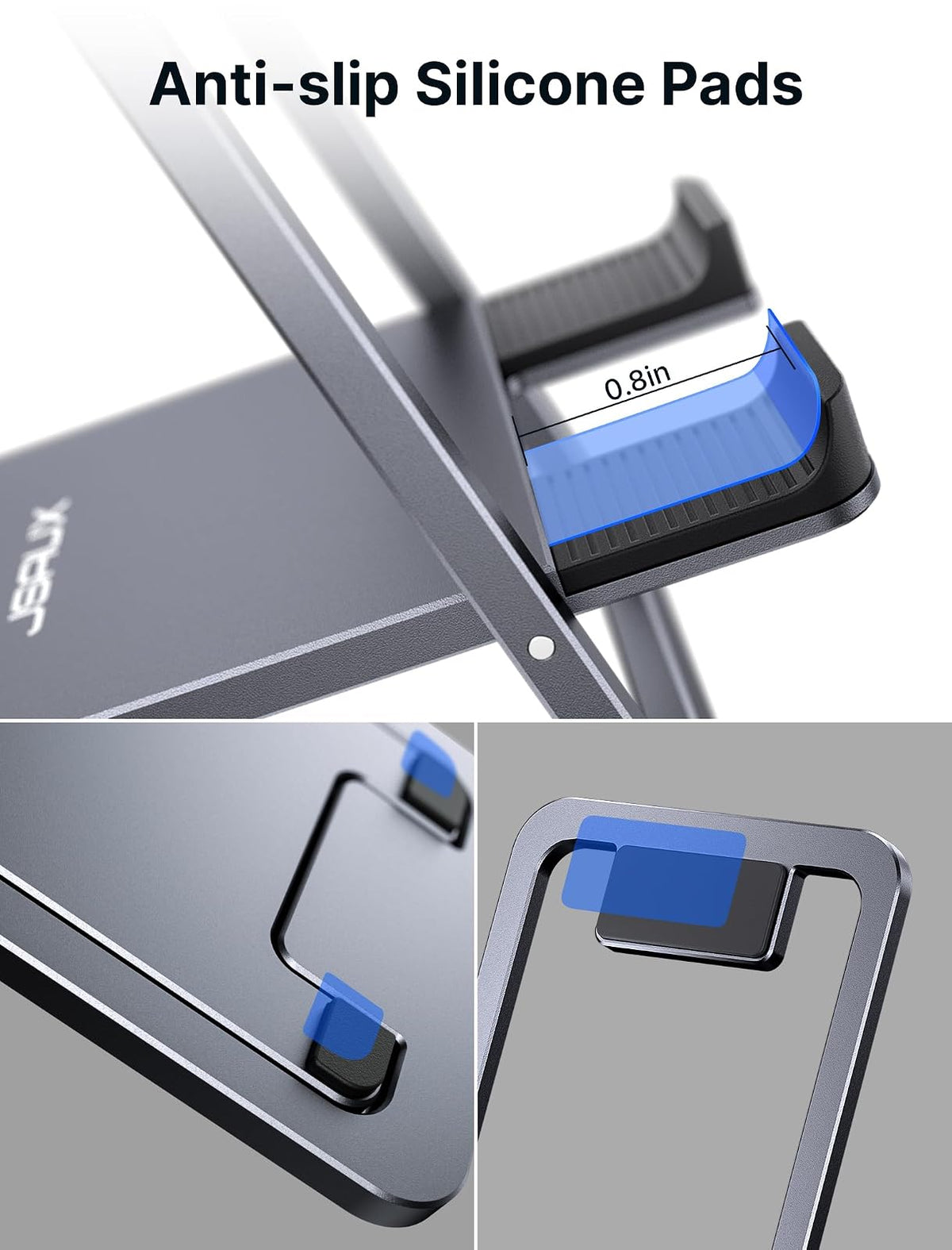 JSAUX - Soporte Universal para Tablet, portátil, Plegable, para computadora, Compatible con iPad Mini/Air, Samsung Galaxy Tab, Kindle Fire, Steam Deck, Switch 2, ROG Ally, iPhone y Otras tabletas