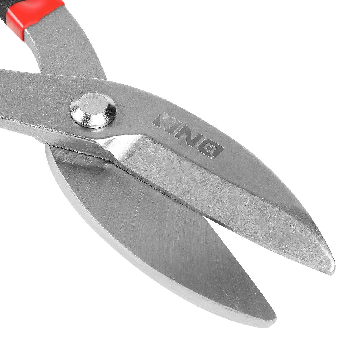 DNA Motoring Tijeras de Hojalatero Corte Recto Acero Carbono 10 Pulgadas Negro/Rojo