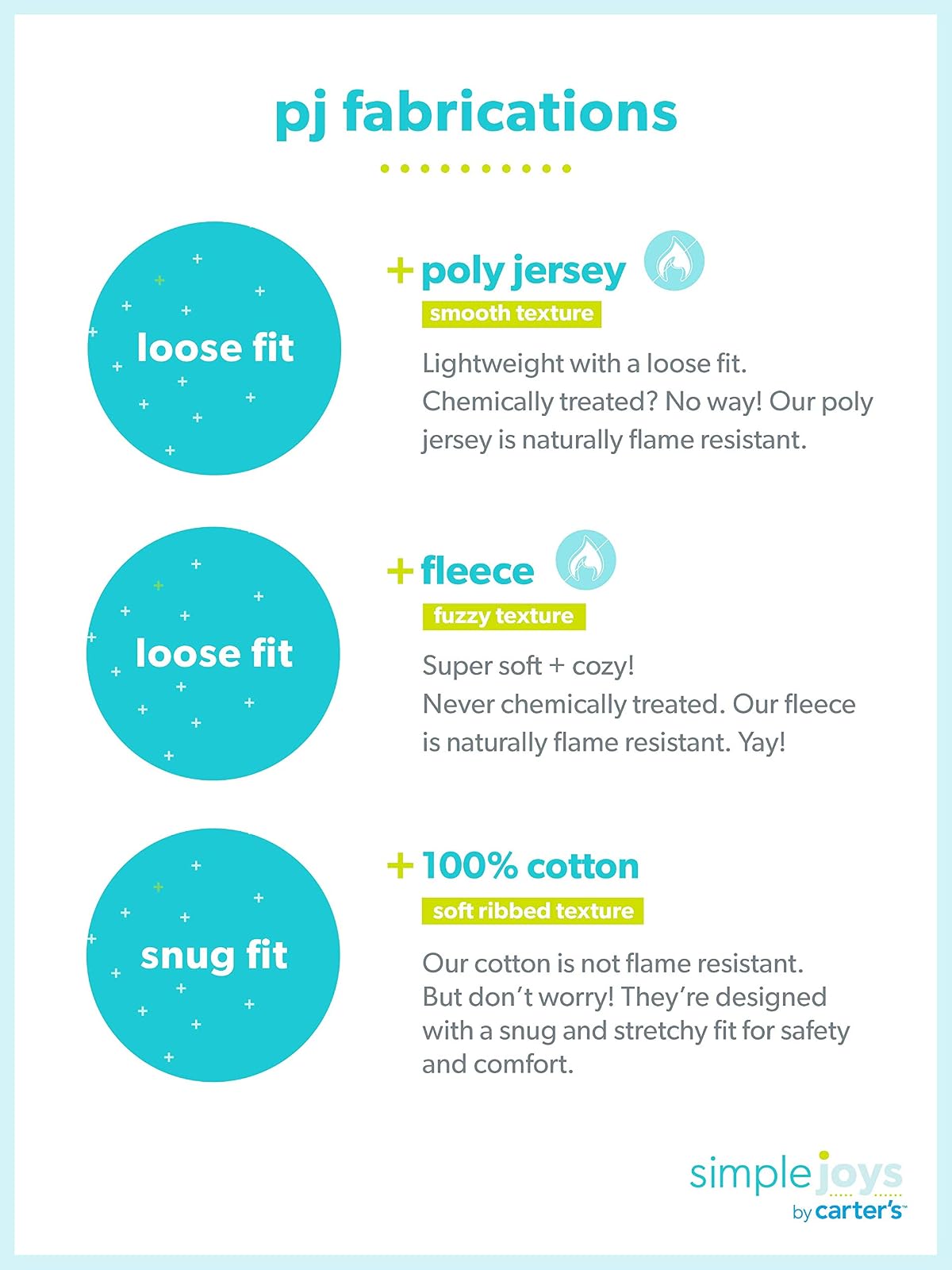 Simple Joys by Carter's 2-Pack Loose-fit Fleece Footed Pajamas Juego de Pijama Niñas