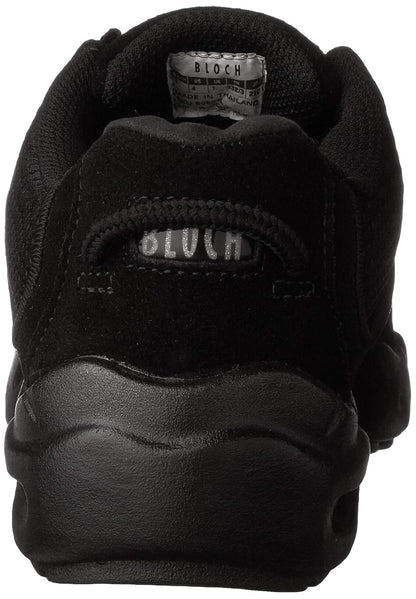 Bloch Dance Boost DRT Zapatillas de Baile de Ante y Malla con Suela Dividida para Mujer, Negro, 9.5 US