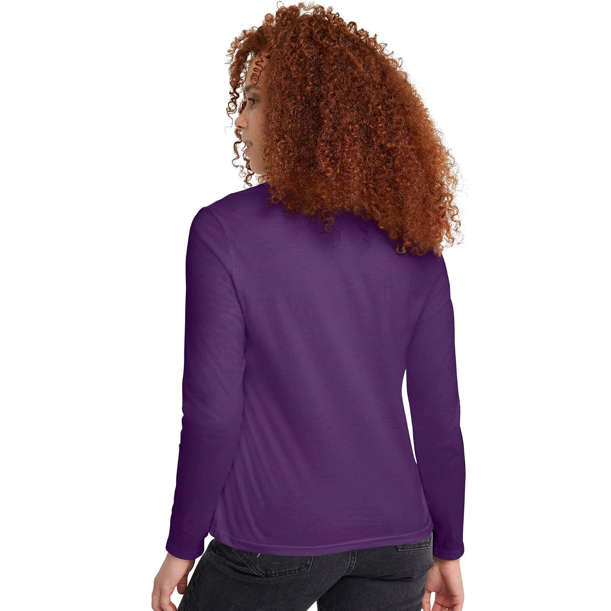 Hanes Playera de Manga Larga Camisa para Mujer