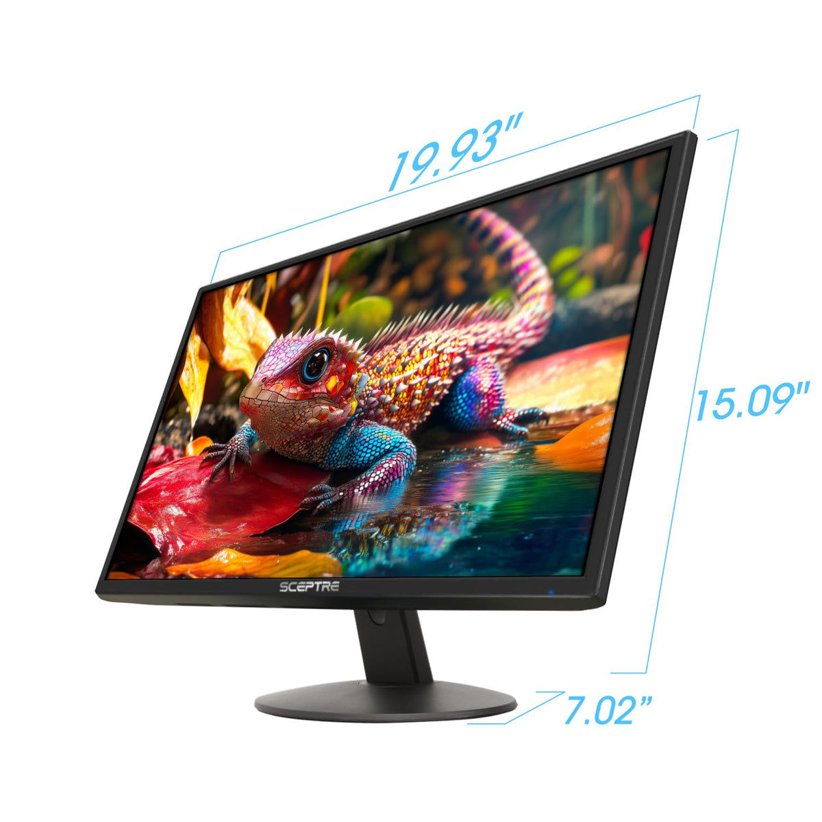 Sceptre New 22 Inch 1080p LED Monitor 1920 x 1080 75Hz HDMI x2 VGA 99% sRGB Build-in Speakers, Blue Light Shift Machine Black (E22 Series)